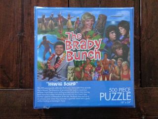 The Brady Bunch 500 Piece Jigsaw Puzzle Classic TV Show “HAWAII BOUND” 18x24 2