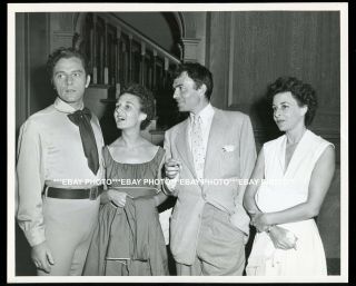 Richard Burton And James Mason With Their Wives Candid Photo
