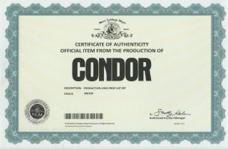 Condor TV - Show Production Prop Credit Card Banque Nationale De Zurich 2