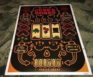 Guns And Roses Las Vegas,  Nevada Nov 17 2017 Slot Machine Xxx/300 Poster
