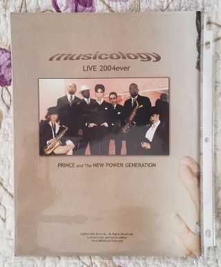 Prince 2004Ever Musicology Tour Concert Program w/Photos - RARE 2