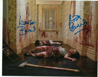 Lisa And Louise Burns Signed The Shining 8x10 Grady Twins Exact Proof 2