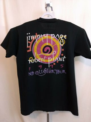 Jimmy Page Robert Plant XL Tour T Shirt Unledded 1995 Black Extra Large 4