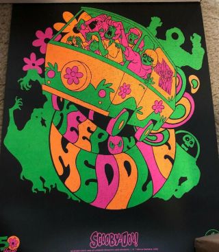 Loot Crate Exclusive Scooby Doo Blacklight Poster 12 " X16 " 50 Years