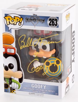 Bill Farmer Signed Funko Pop " Goofy " Kingdom Hearts Disney 263 Pa Autograph