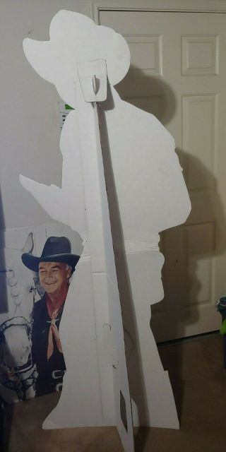vintage movie theater stand up life size cut out of Roy Rogers 2