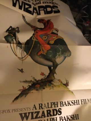 Wizards Bakshi Animated Movie Poster 1977 27x41 A 8