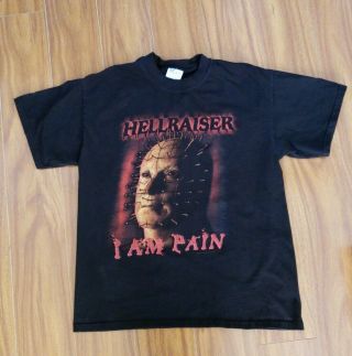Hellraiser Tshirt 2002 Miramax I Am Pain Pinhead Black Size L