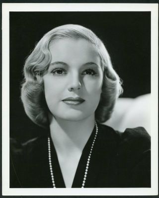 Mary Beth Hughes Vintage 1940s Mgm Portrait Dblwt Photo