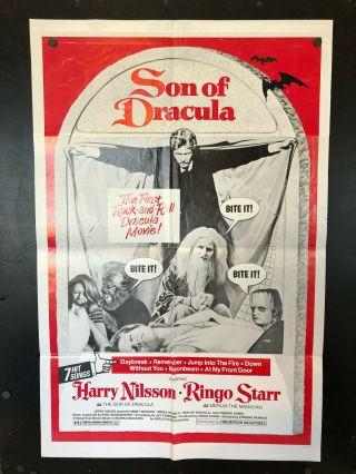Son Of Dracula One Sheet 1sh Rock & Roll Movie Poster 27 X 41 Ringo