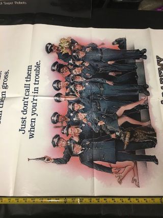 Vintage 1984 Police Academy 1 - Sh Theater Movie Poster Comedy 4