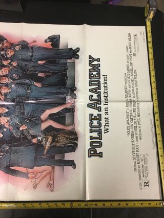 Vintage 1984 Police Academy 1 - Sh Theater Movie Poster Comedy 5