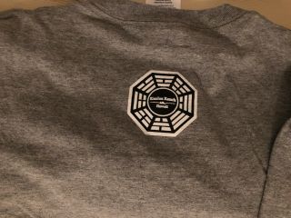 LOST Dharma Initiative Kualoa Ranch T - shirt Hawaii Unisex Medium Grey 4