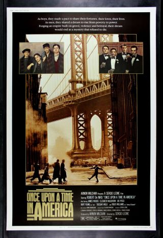 Once Upon A Time In America ✯ Cinemasterpieces No Rsrv 40x60 Huge Movie Poster