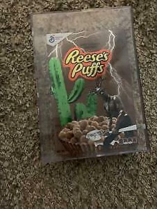 Travis Scott Reeses Puffs Cereal Acrylic Box. 3