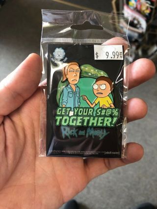 Rick And Morty Get Your S @ Together Pin
