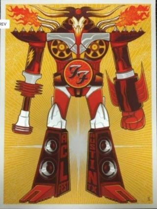 Foo Fighters Poster From Austin City Limits Fest 2015.  And Rare