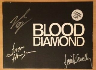 Blood Diamond Movie Photo Book Signed Leonardo Dicaprio Jennifer Connelly,  Note