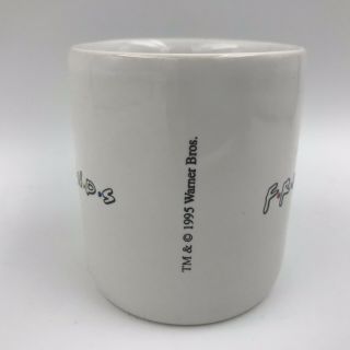 FRIENDS TV Show White Small Espresso Mini Cup Mug 1995 Warner Bros Vintage 2