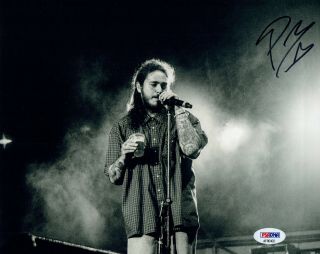 Post Malone Signed Autographed 8x10 Photo Psa/dna