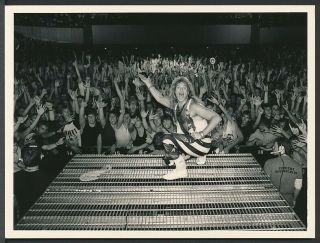 1980 Photo Van Halen - David Lee Roth - Rock God & Worshippers