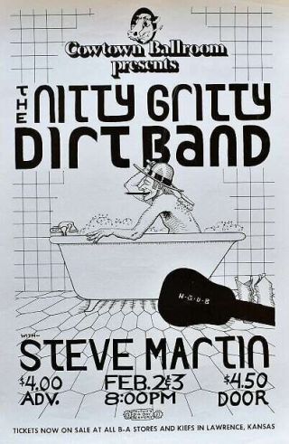 Steve Martin Concert Poster Kansas City 1973