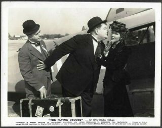 Laurel And Hardy 1939 Promo Photo The Flying Deuces Jean Parker