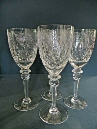 Vintage Rogaska Gallia Water Goblets " Set Of Four " More Gallia Items Available