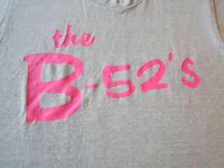 B 52 ' S RARE CREW ONLY 80S VINTAGE CONCERT SHIRT CREW ONLY LARGE 2