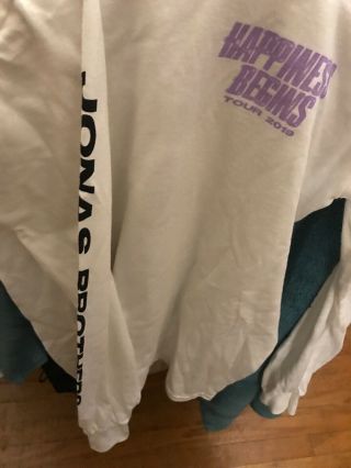 Jonas Brothers Happiness Begins Tour 2019 Long Sleeve Size Small 3