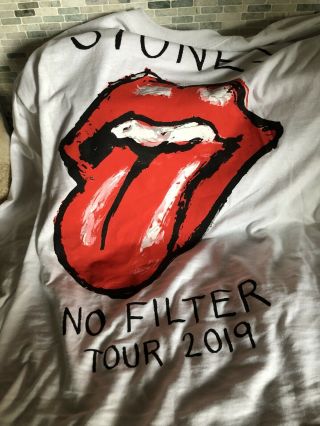 2019 No Filter Rolling Stones Large T Shirt Long Sleeve