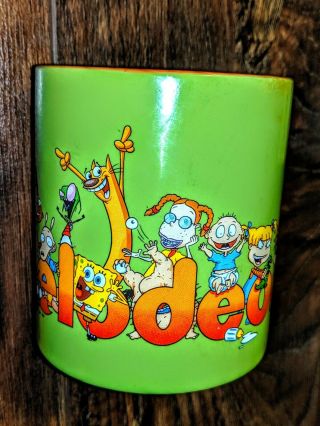 2017 Nickelodeon 90 ' s Cartoon Characters Coffee Mug/Cup,  Green & Orange,  Ceramic 4