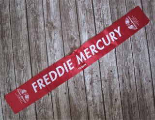 Freddie Mercury : Tribute Concert 1992 Scarf Sash Banner,  Carrier Bag Queen