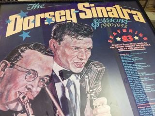Frank Sinatra Tommy Dorsey Framed Poster with glass front. 2