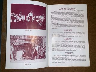 Fillmore East Program/handbill 10/23 - 24/70 Derek & the Dominoes,  Humble Pie 5