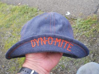Vintage 1970s Dyn - O - Mite - Jj Walker Good Times Tv Show Denim Hat Cap Usa Made