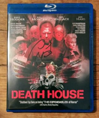 Sid Haig " Autographed Hand Signed " Death House Blu Ray - Captain Spaulding