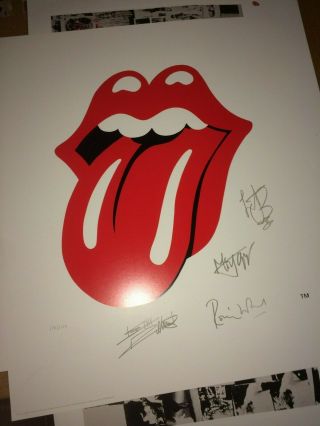 The Rolling Stones Lips Art Print Lithograph Mick Jagger Special