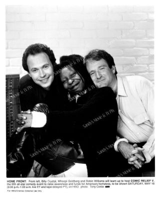 Robin Williams,  Whoopi Goldberg,  Billy Crystal Photo Comic Relief V