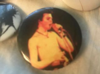 (6) Vintage Sid Vicious Sex Pistols Button Pinback Pin Badge Punk Rock 3