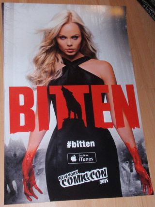 Nycc York City Comic Con 2015 Bitten Laura Vandervoort 11 X 17 Poster Rare