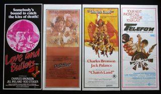 Charles Bronson Australian Daybill Movie Posters X 4 Chato 