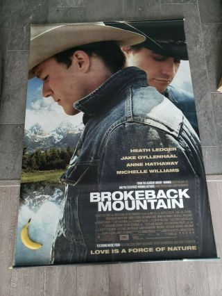 Brokeback Mountain (2005) Large Format Movie Poster 48 " X70 " Double Sided