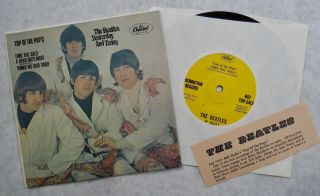 Top Of The POP ' s Beatles NM 45rpm EP record Butcher Yesterday And Today LP 7