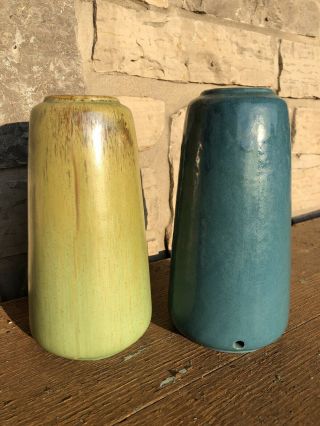 2 Arts Crafts Studio Or Student Pottery Vases Wilbert Heron