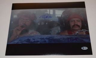 Cheech Marin & Tommy Chong Signed Autographed 11x14 Photo Up In Smoke Bas