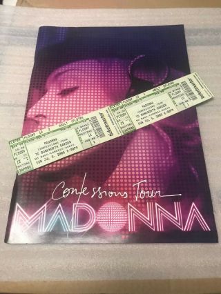 Madonna 2006 Confessions Tour Program & 2 Ticket Stubs