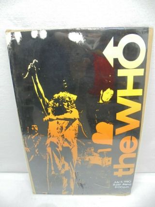 1981 Serigraphics Inc.  Vintage The Who Rupp Arena Concert Poster 1980 13x20