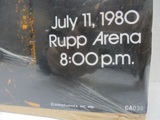 1981 Serigraphics Inc.  Vintage The Who Rupp Arena Concert Poster 1980 13x20 2