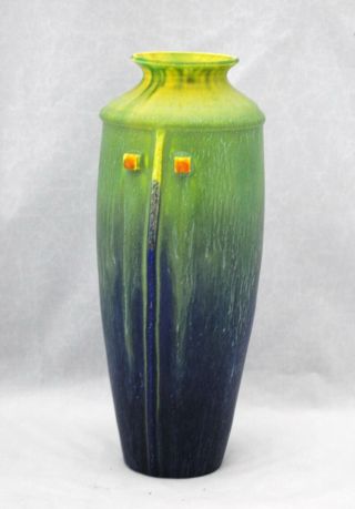 Arts & Crafts Scott Draves Door Art Pottery Vase 3